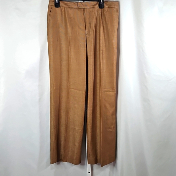 Linda Allard Ellen Tracy Tan Women's Blazer and Pants Set Size 14 - Picture 6 of 9